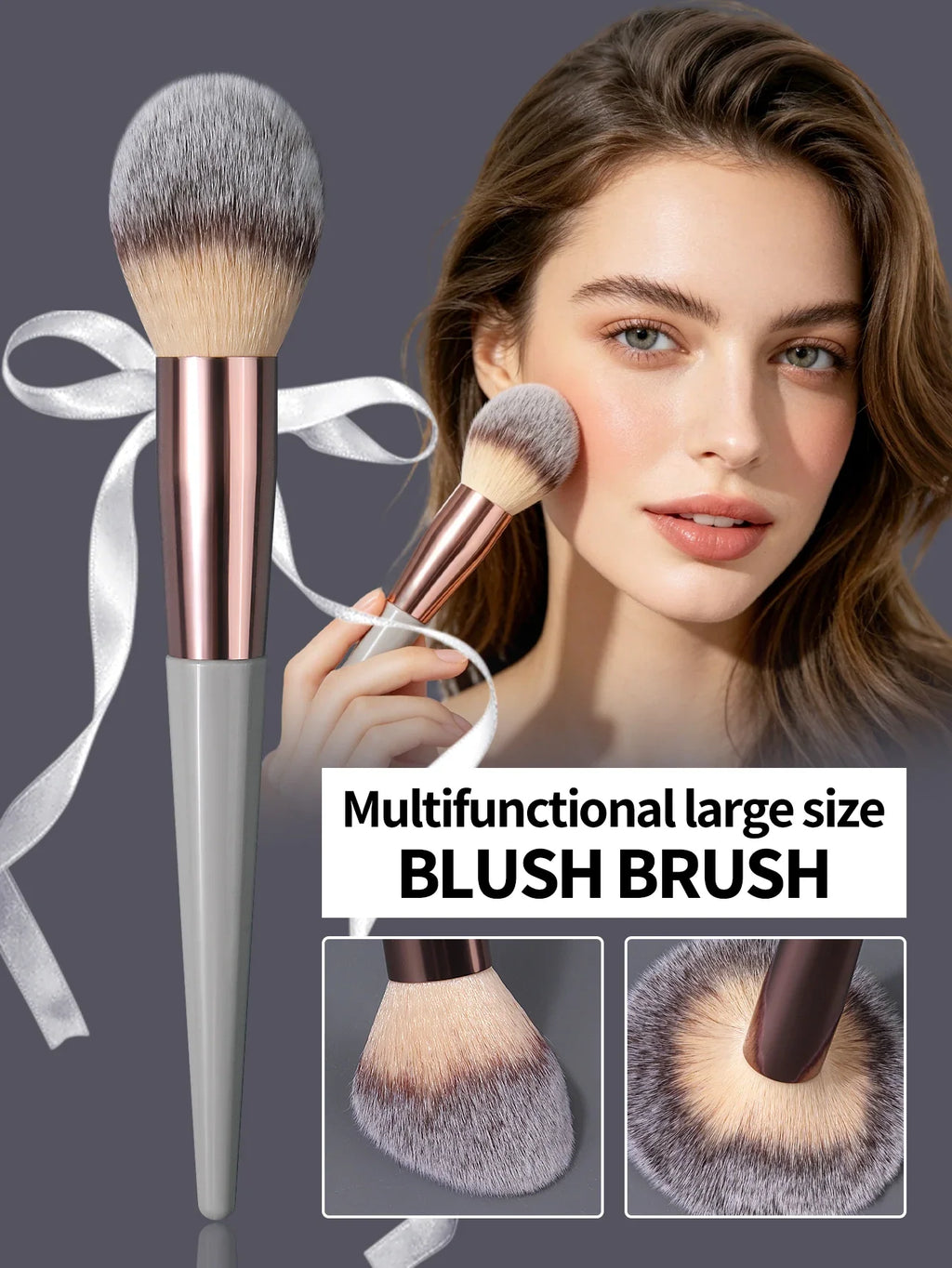 Highlighting Blush & Contour Brush – Soft Fluffy Powder Brush