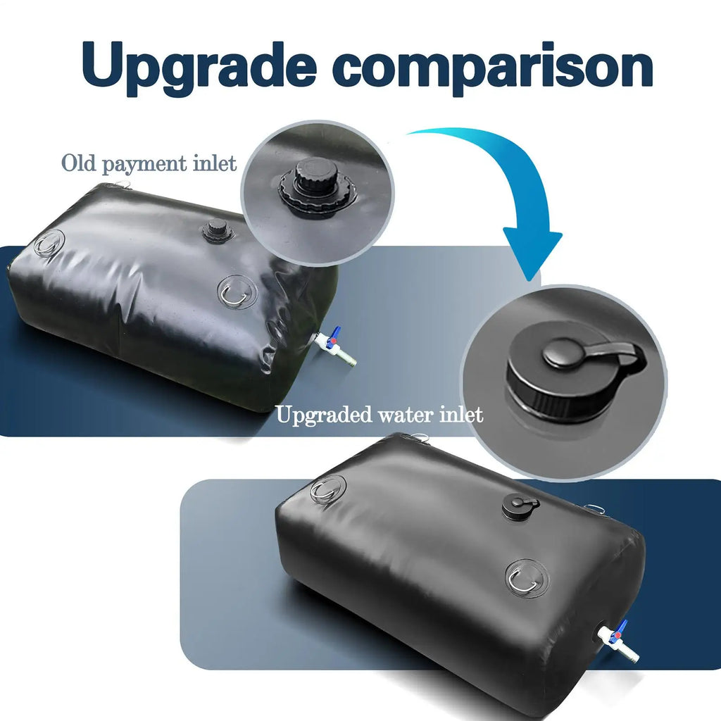 110L Folding Water Tank Reservoir Bag with Spigot | Camping RV