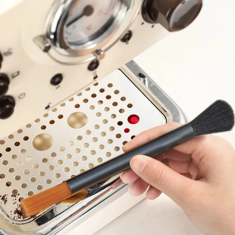 Double-Head Coffee Cleaning Brush – Grinder & Machine Tool