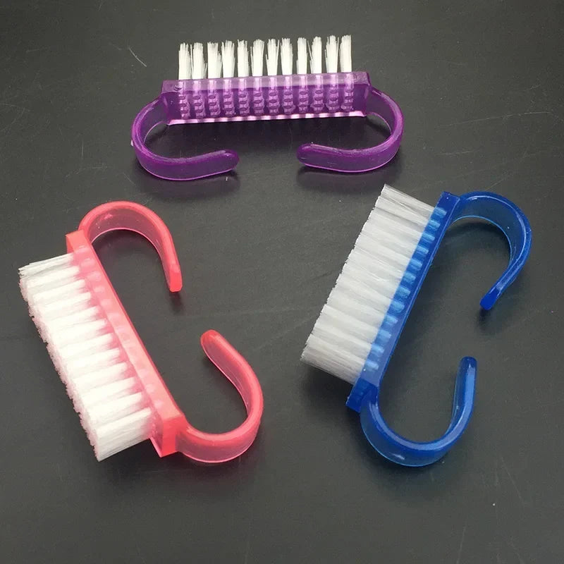 4-Piece Nail Cleaning Brush Set – Manicure & Pedicure Tool