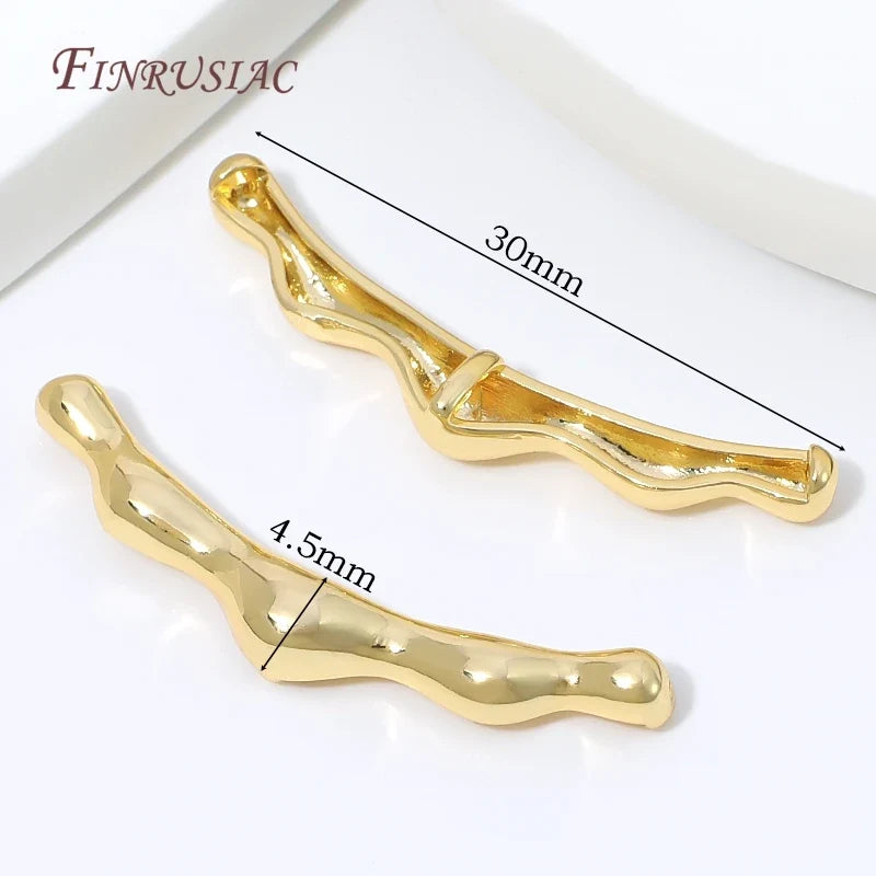 18K Gold Plated Zircon Spacer Beads | DIY Jewelry Making