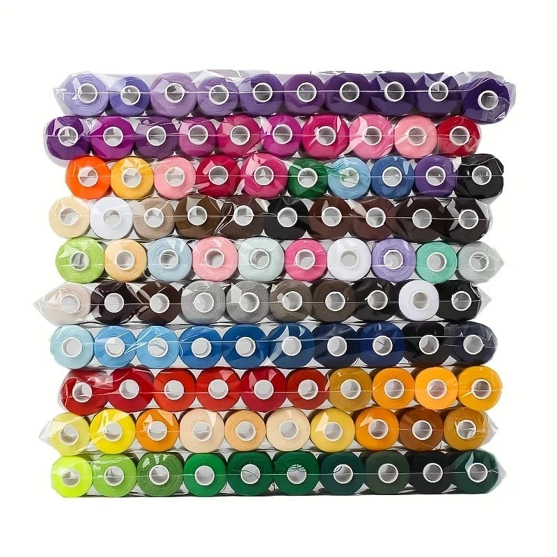 100-Color Polyester Sewing Thread Set 402 – 400 Yards Each