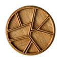 Wooden Divided Puzzle Serving Tray – Fruit & Snack Platter