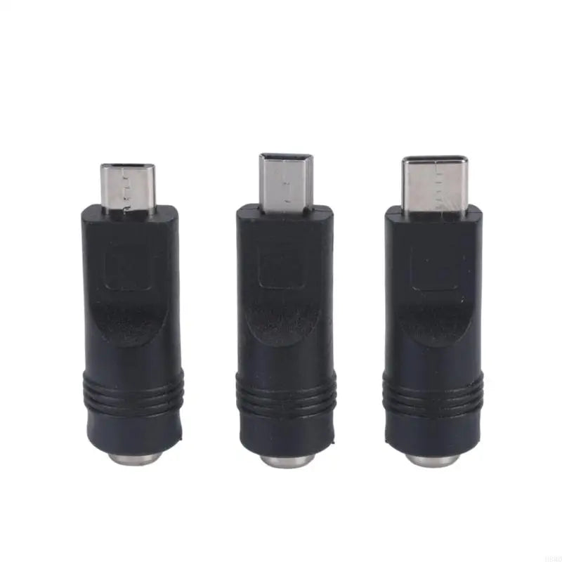 USB to 5.5×2.1mm 5V Charging Cable + 3 Adapter Tips – 1m