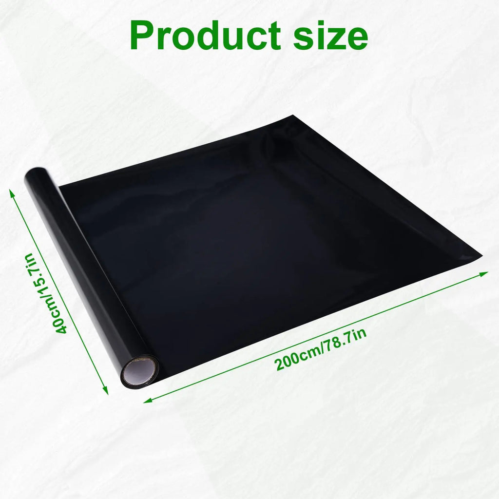 Black Aquarium Background Static Cling Film | 30cm & 40cm