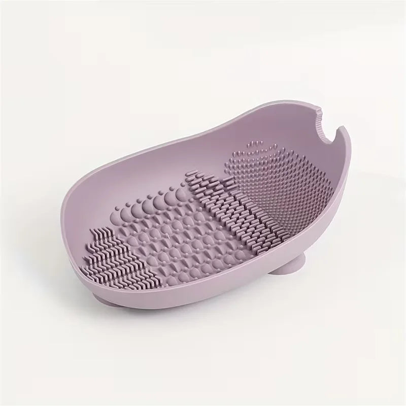 Silicone Makeup Brush Cleaning Bowl – Suction Cup Base