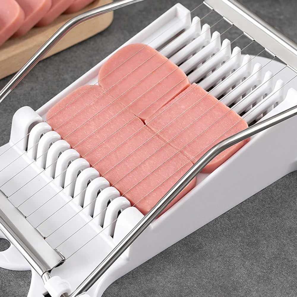 Stainless Steel Manual Wire Slicer – 10 Wires, Adjustable Thickness