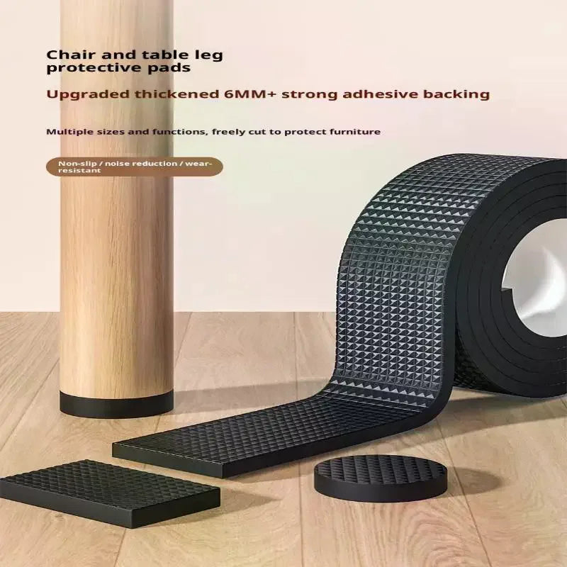 Non-Slip Self-Adhesive Rubber Furniture Pads – Floor Protectors
