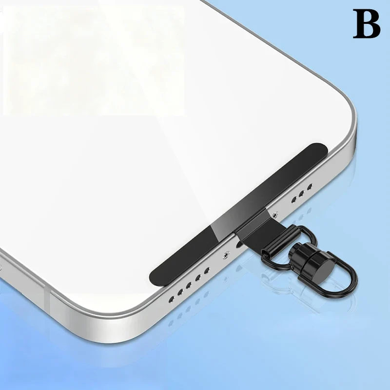 Steel Phone Lanyard Clip Gasket Patch – 360° Metal Strap