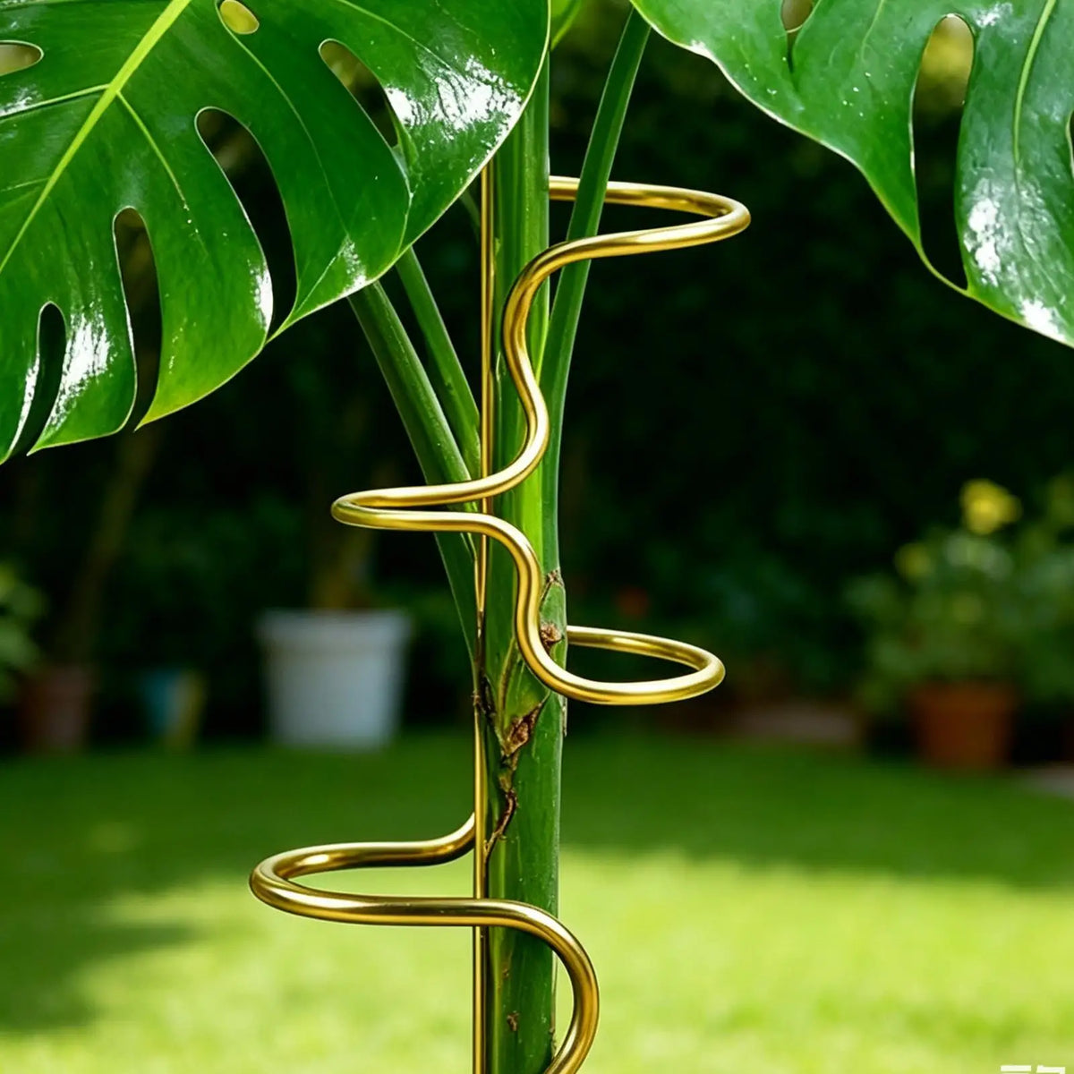 Metal Monstera Plant Stakes – Indoor & Outdoor Stem Support
