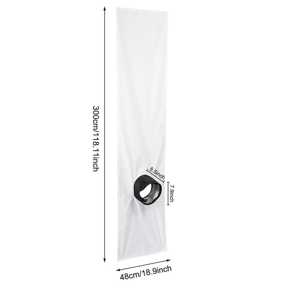 AC & Dryer Window Sealing Cloth – No-Drill Soft Cloth Baffle