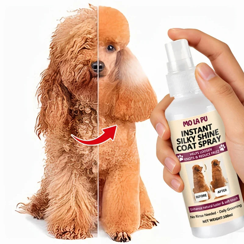 10-in-1 Dog Long Hair Grooming Spray – Detangle & Shine
