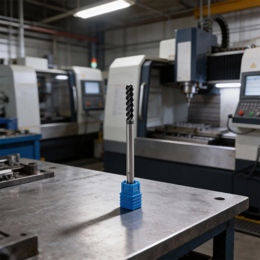 5mm 4-Flute Carbide End Mill – 100mm Extra Long Shank CNC Bit