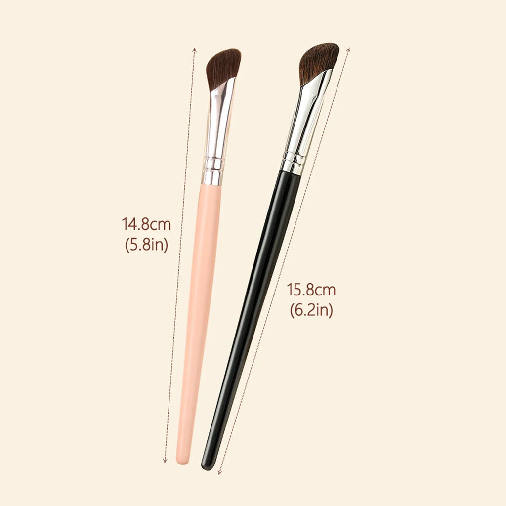2-Piece Horsehair Contour & Nose Shadow Makeup Brush Set