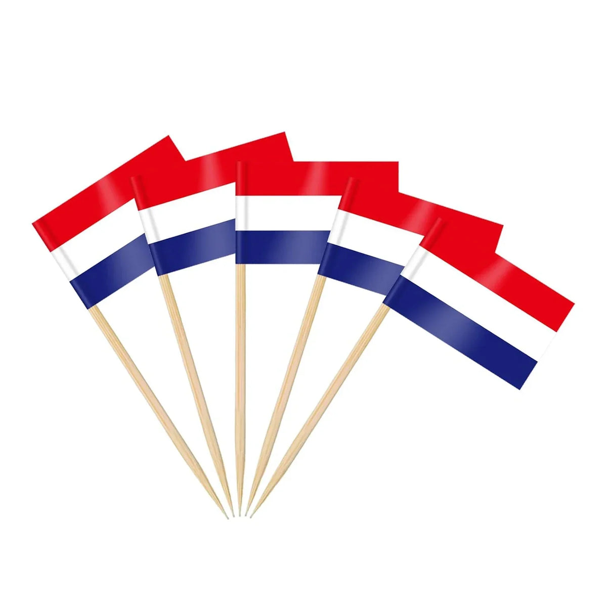 Netherlands Flag Toothpicks – Holland Mini Food Picks 100 Pcs