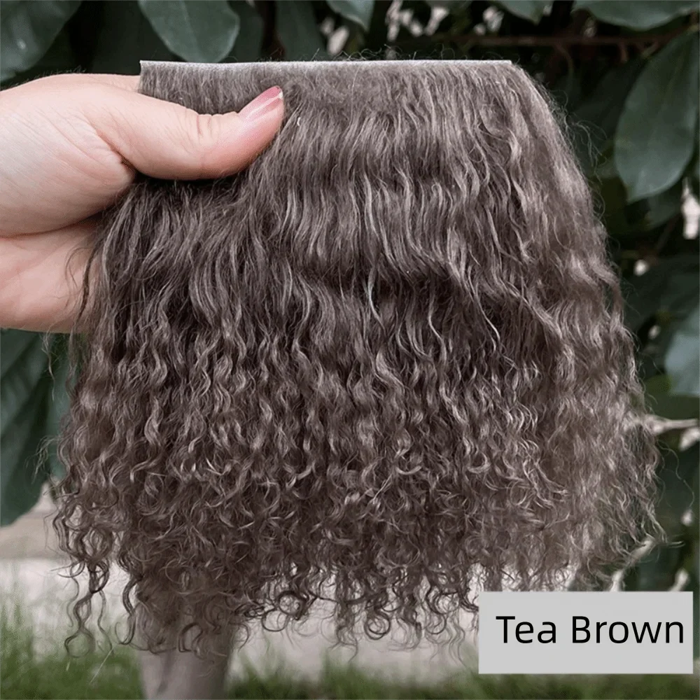 Mohair Lamb Wool Curly Hair Weft – DIY Doll Wig Extensions