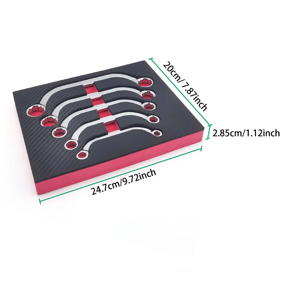 12-Point Metric Half Moon Wrench Set 8mm–22mm | 5 Piece