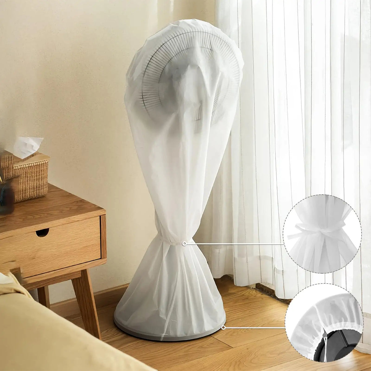 Waterproof Standing Fan Dust Cover – PVC Protective Case