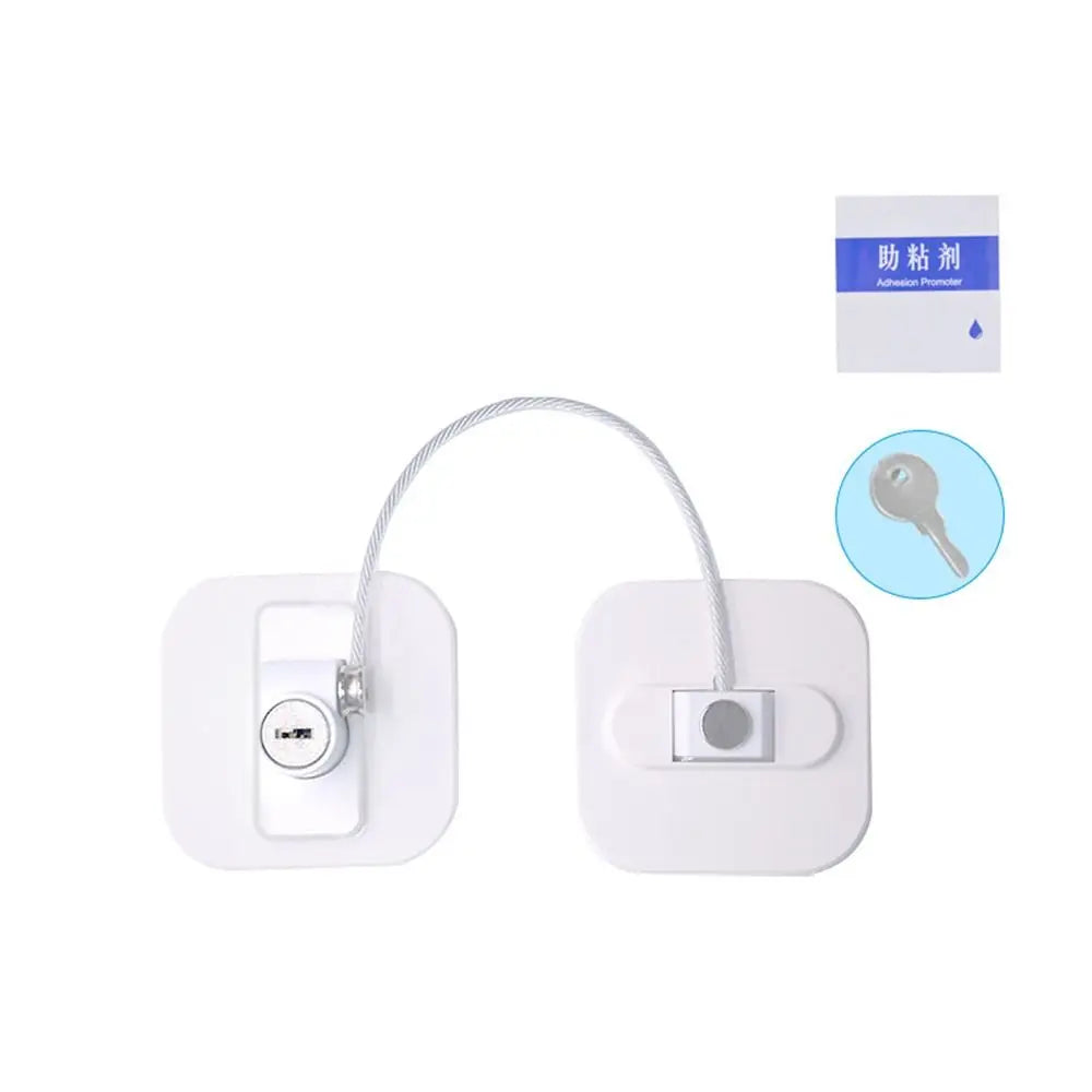 Safety Cable Lock for Fridge, Cabinet & Window Security