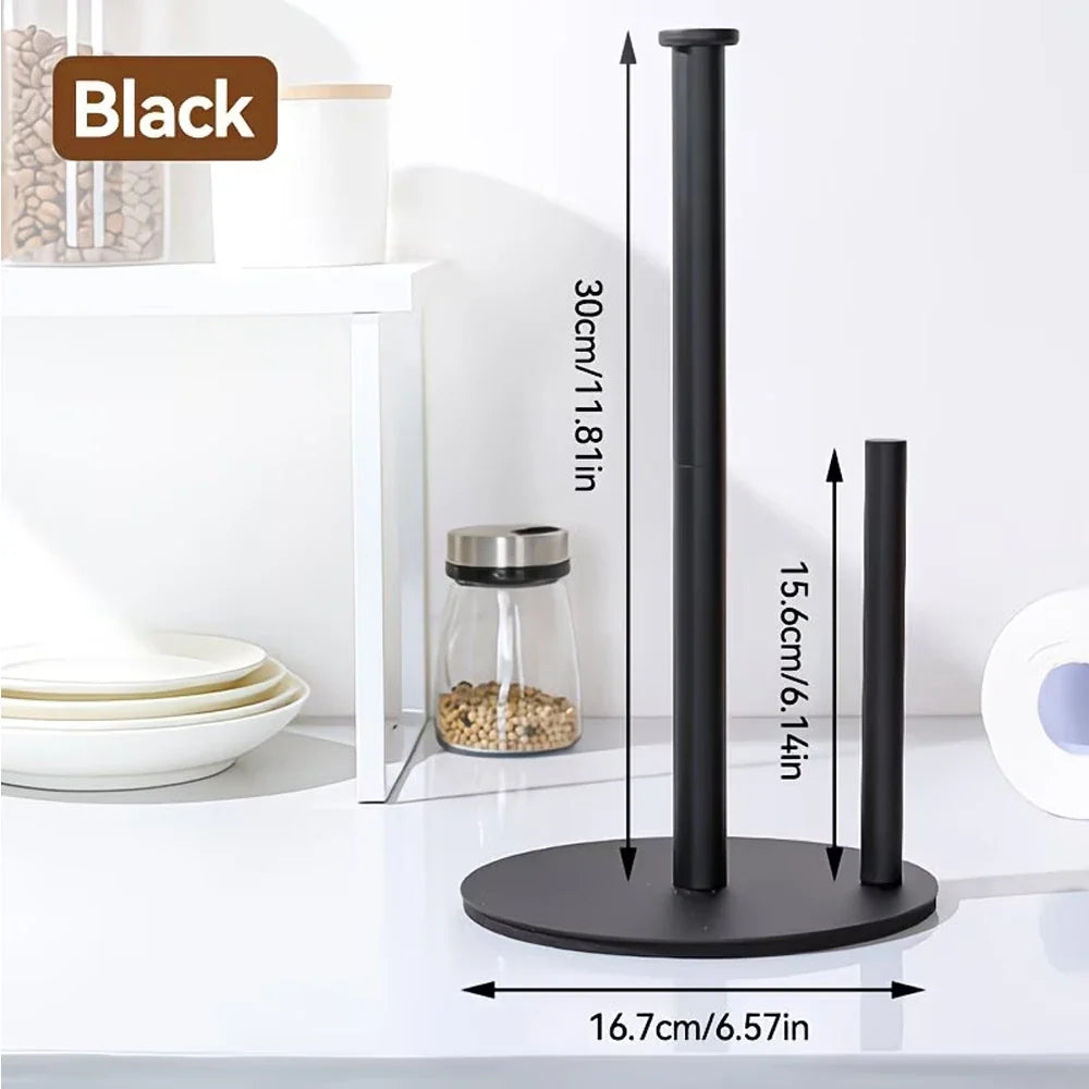 Stainless Steel Paper Towel Holder with Weighted Base