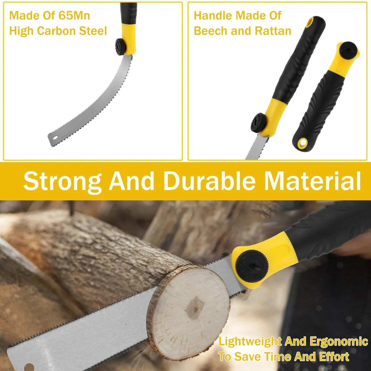 Japanese Hand Saw Set – 3 Replaceable Blades, Flush Cut Wood Saw