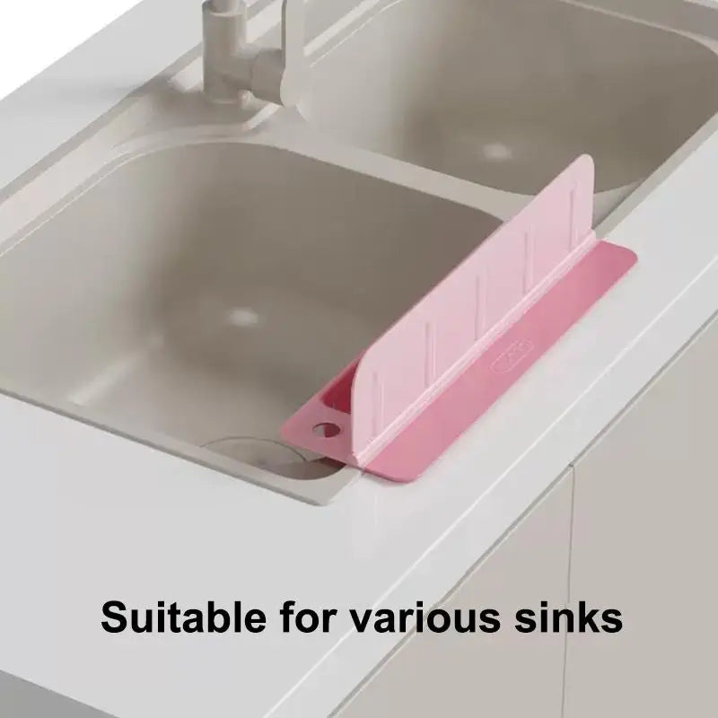 Silicone Sink Splash Guard with Drain & Storage Tray