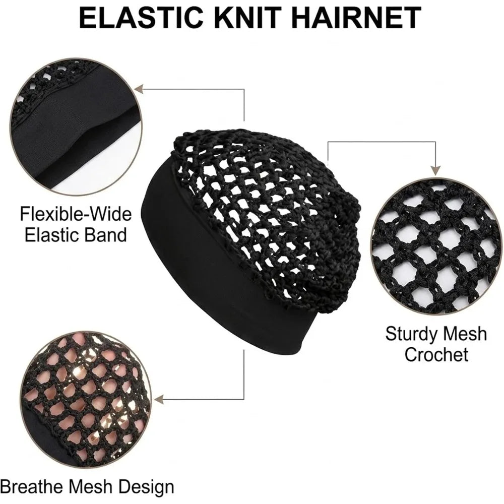 Nixie Mesh Hair Net – Stretchy Sleep Bonnet for Silk Press