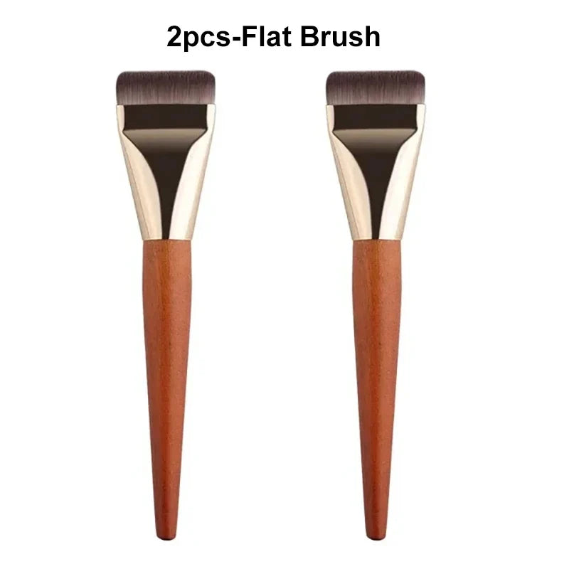 Ultra Thin Foundation & Contour Brush Set | Soft Blending