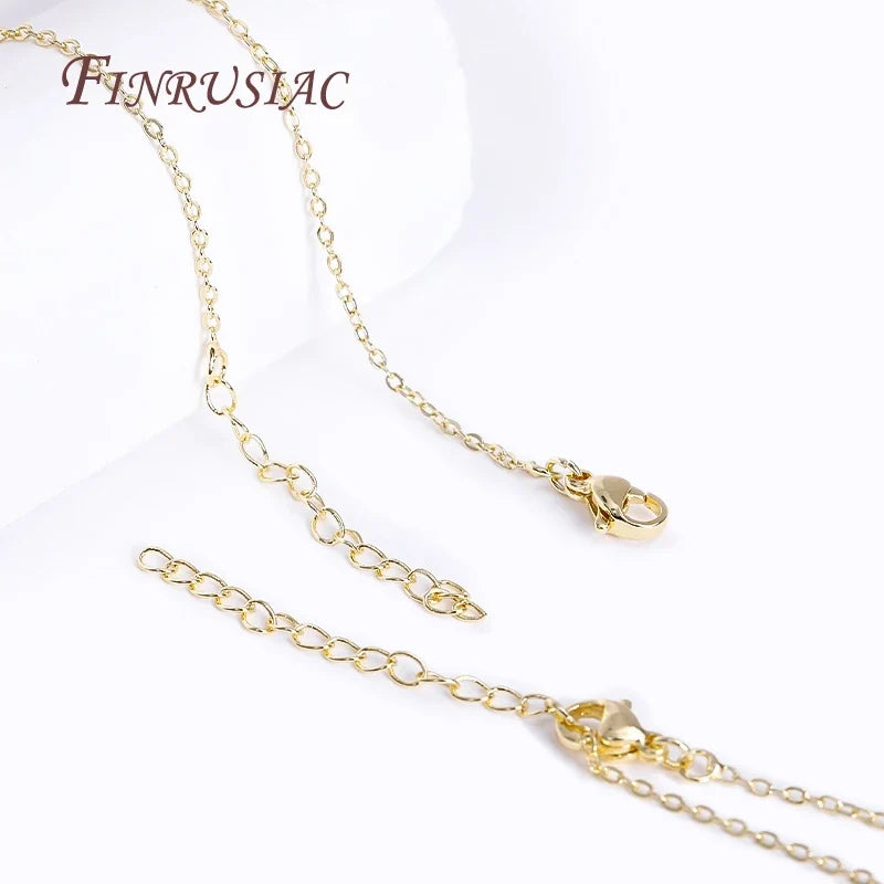 18K Gold Plated Brass Oval Chain Necklace | DIY Jewelry Making