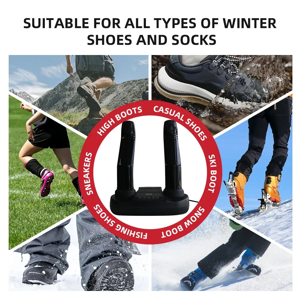 DUTRIEUX Electric Shoe Dryer – Smart Timer & Dual Temp
