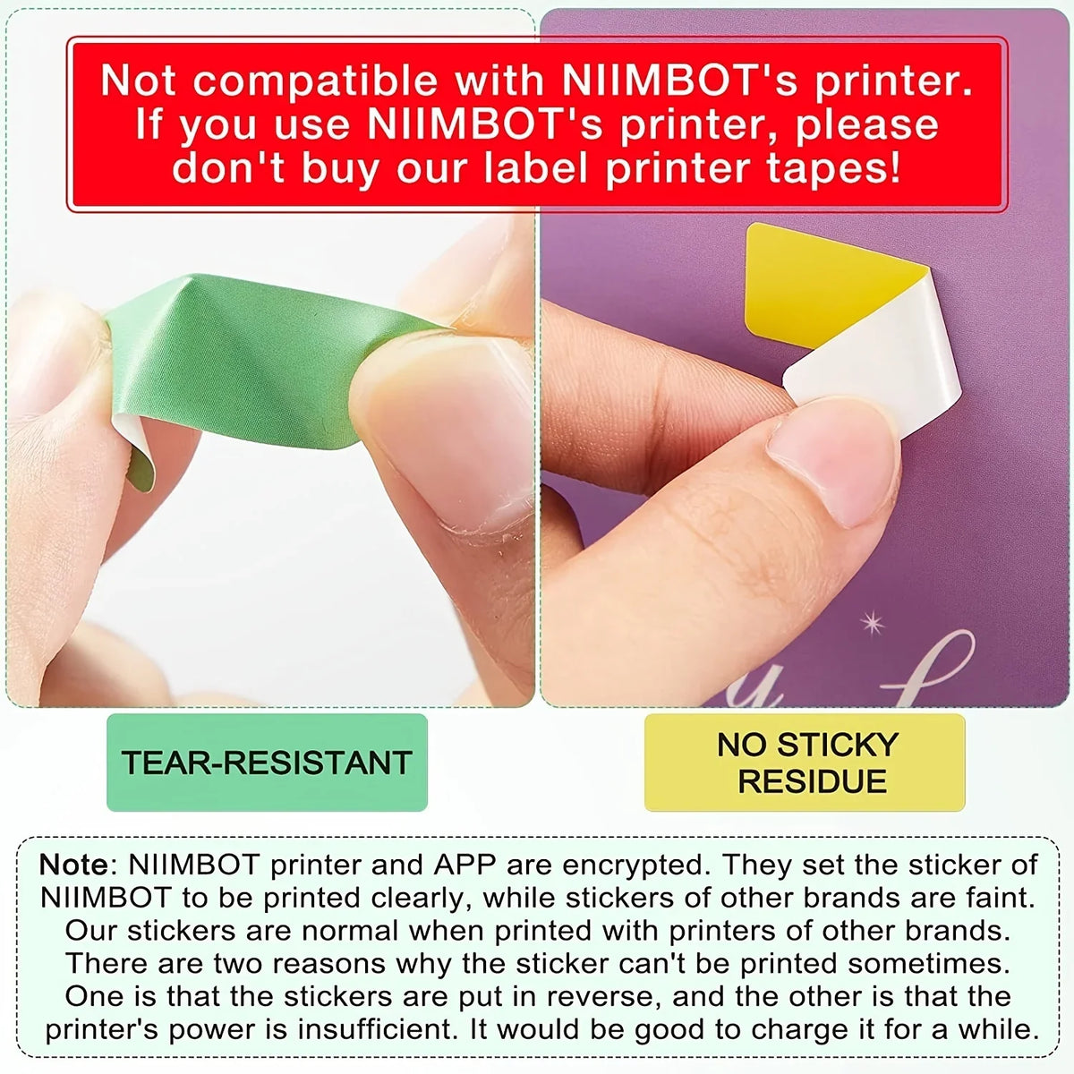 Thermal Cable Label Rolls for Phomemo D30/D32/D35 Printer
