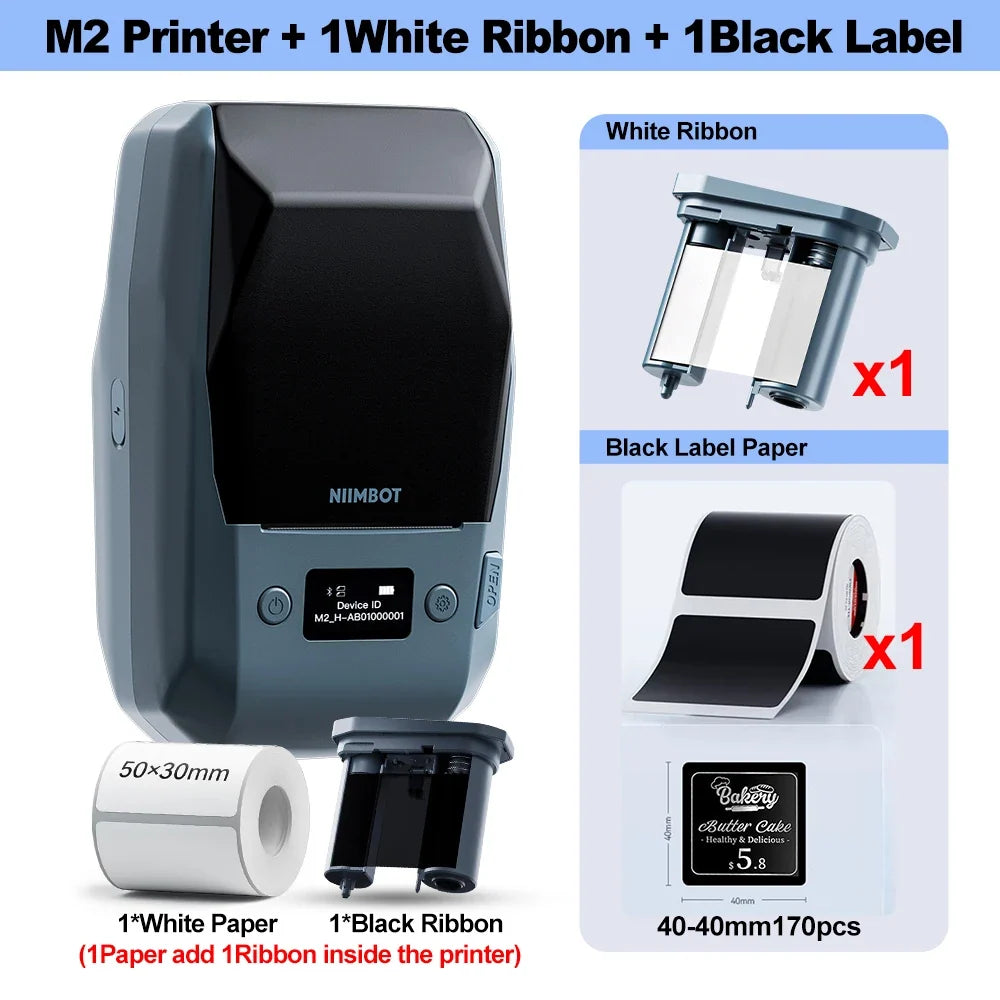 Niimbot M2 Thermal Transfer Label Printer – Barcode & Tag Maker