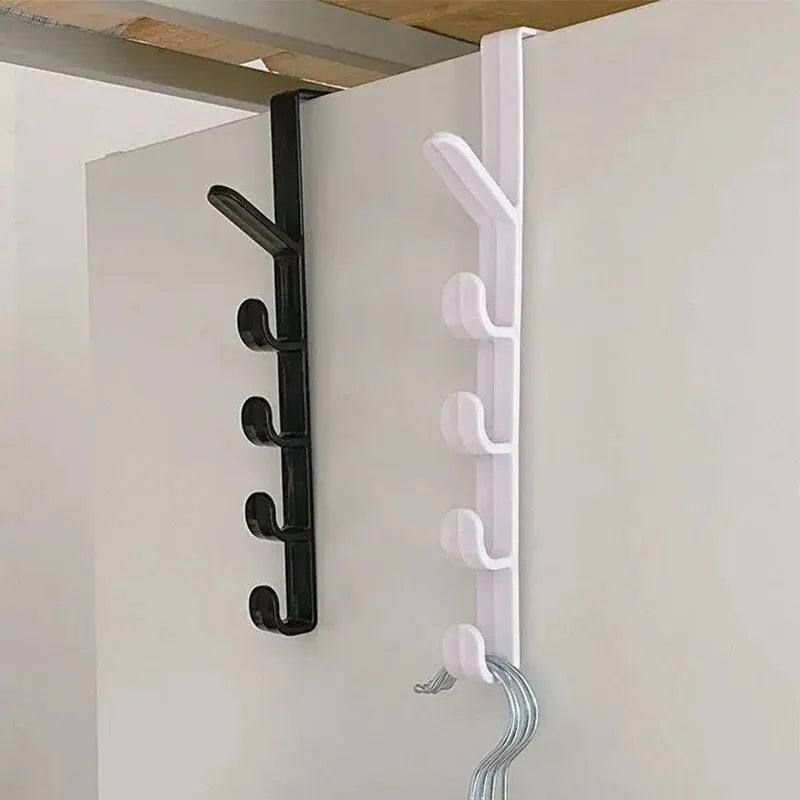 Behind the Door Coat Hook Hanger – 5-Hook Storage Rack