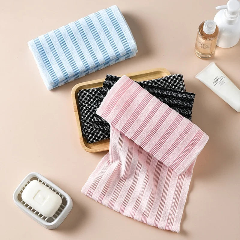 Japanese Nylon Exfoliating Back Scrub Towel | Bath Washcloth