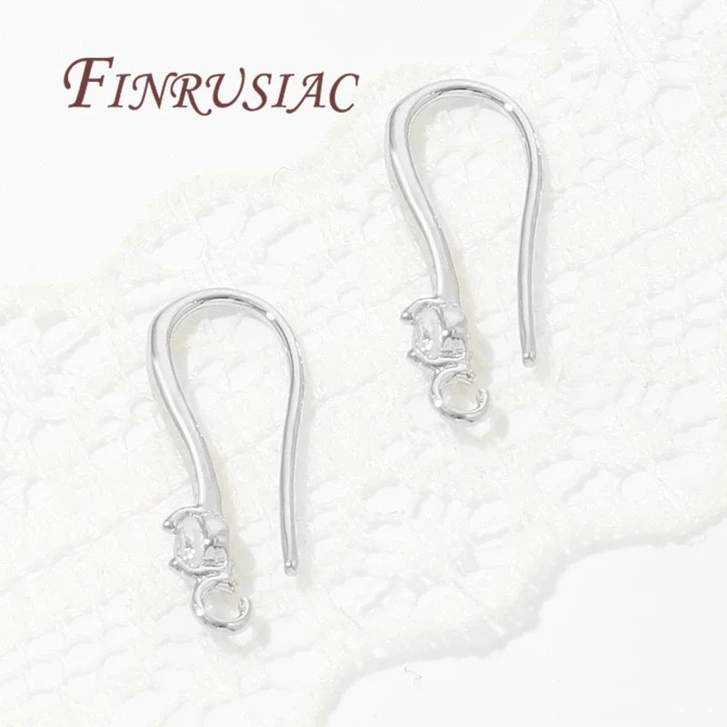 18K Gold Plated Zircon French Earring Hooks – DIY Findings