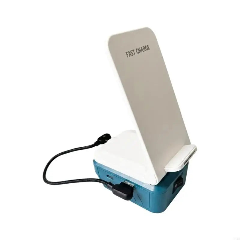 Wireless Charging Battery Adapter Stand – USB-A, USB-C, Foldable