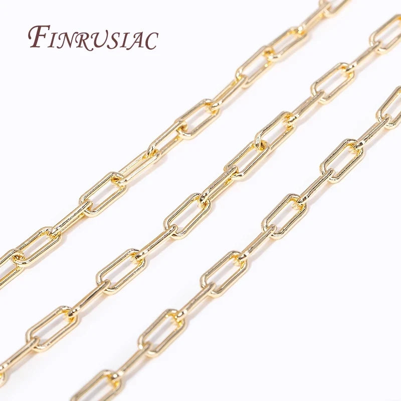 14K Gold Plated Bulk Cable Chain Spool – DIY Jewelry Making