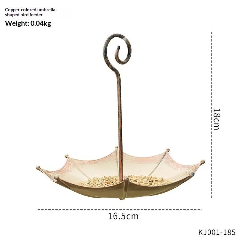 Heavy Duty Iron Hanging Bird Feeder with Large Tray