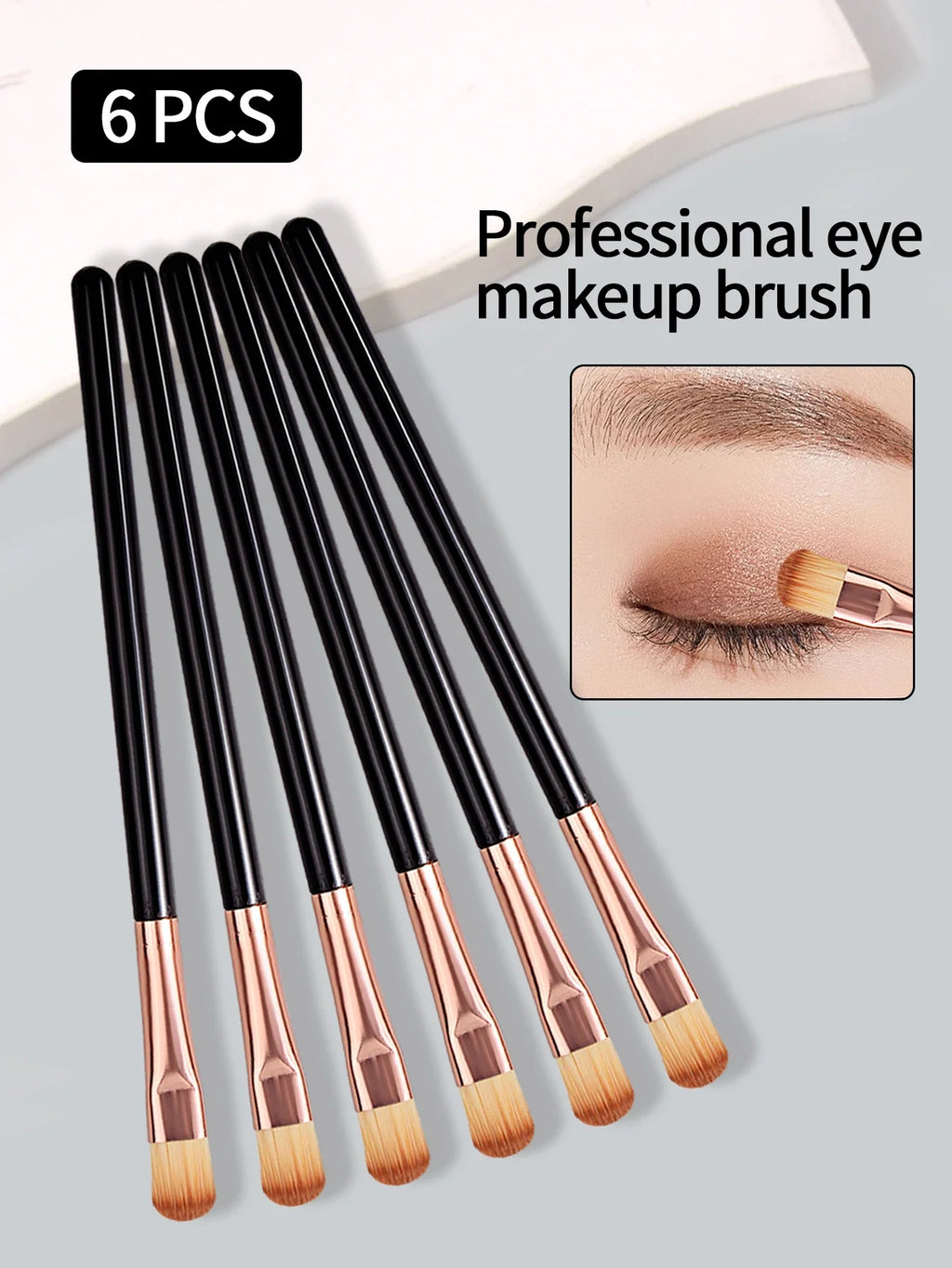 6-Piece Precision Eye Detail Brush Set – Mini Makeup Brushes