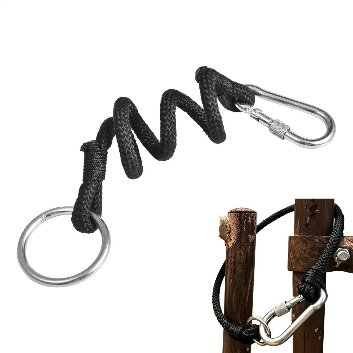 Heavy-Duty Horse Gate Latch – Weatherproof Rope Lock