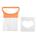 Heart-Shaped Stainless Steel Vegetable Slicer & Slicing Aid