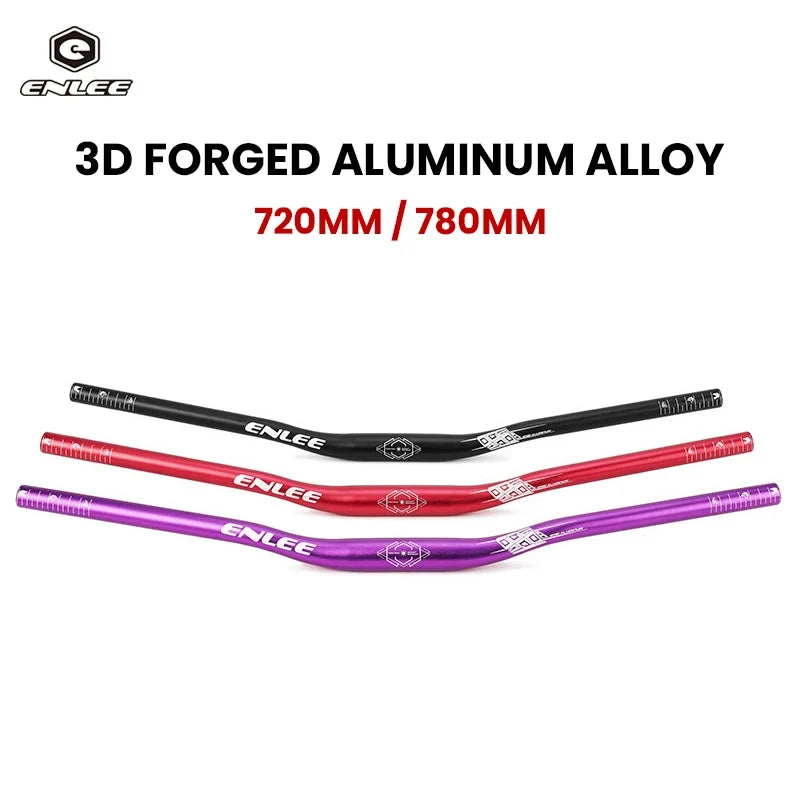 ENLEE MTB Handlebar 720mm 780mm 3D Forged Aluminum Alloy Bar