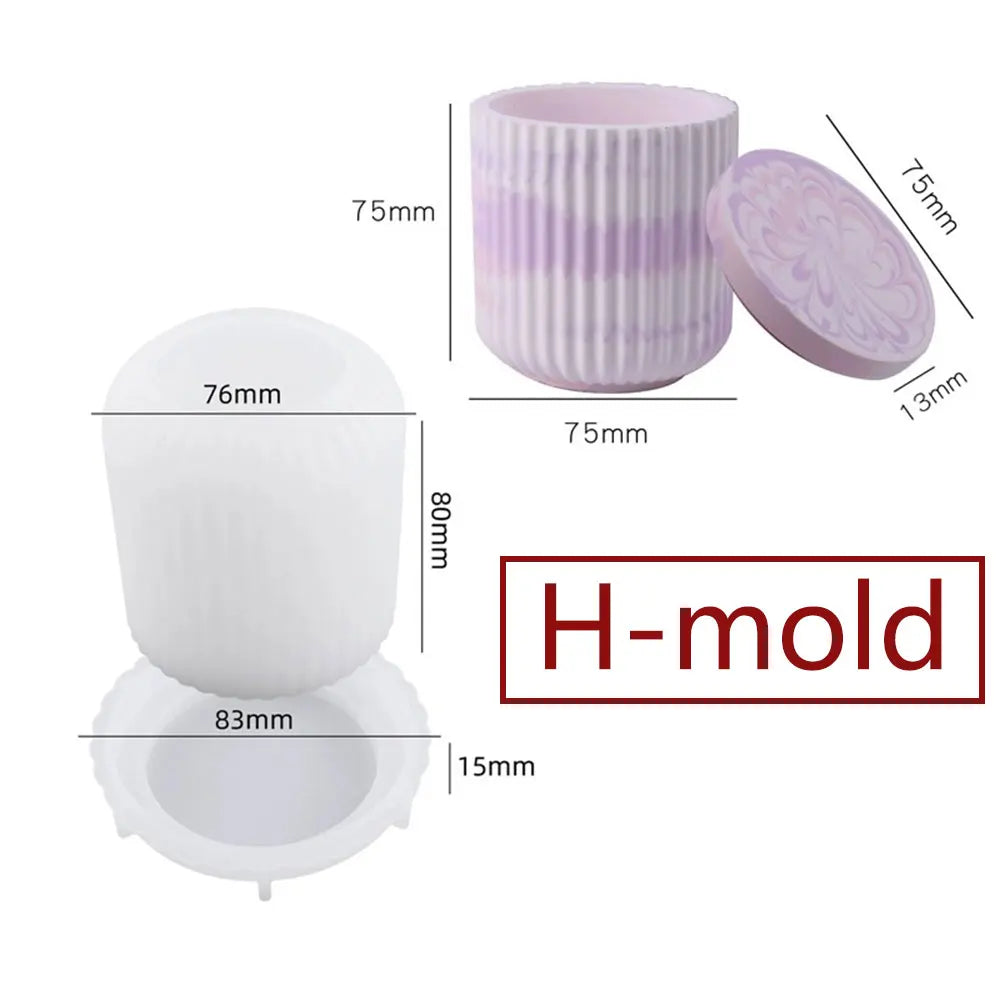 Silicone Lava Jar Mold – DIY Candle, Planter & Resin Casting