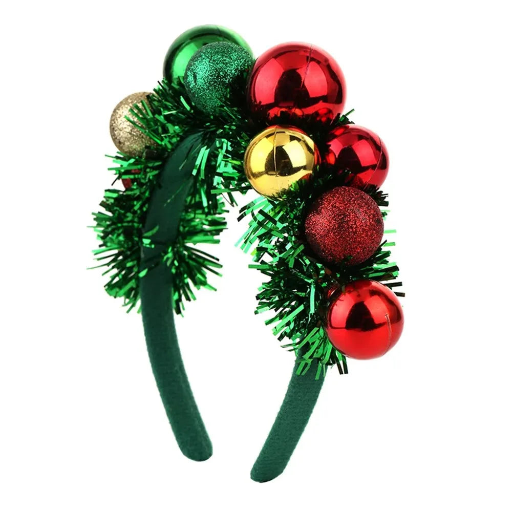 Christmas Colorful Ball Headband – Festive Holiday Hair Accessory