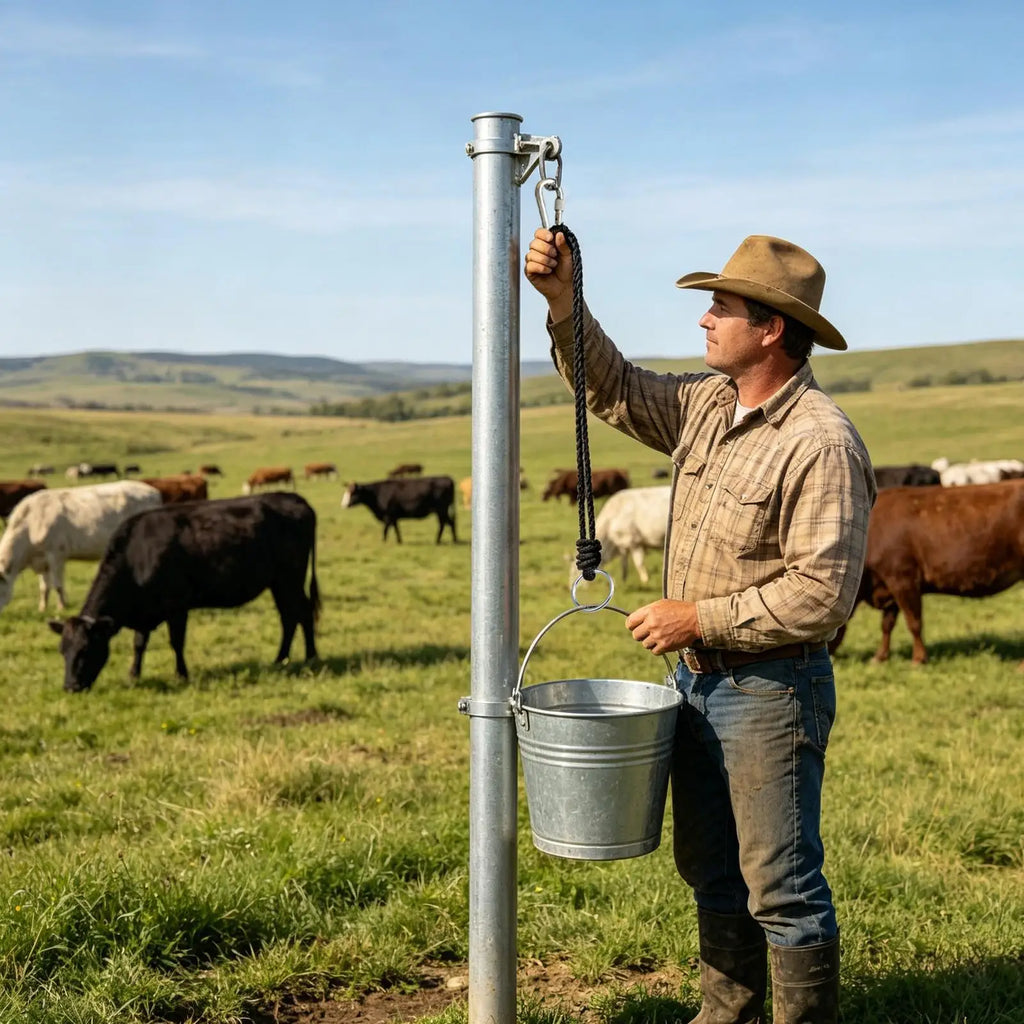 Heavy-Duty Horse Gate Latch – Weatherproof Rope Lock