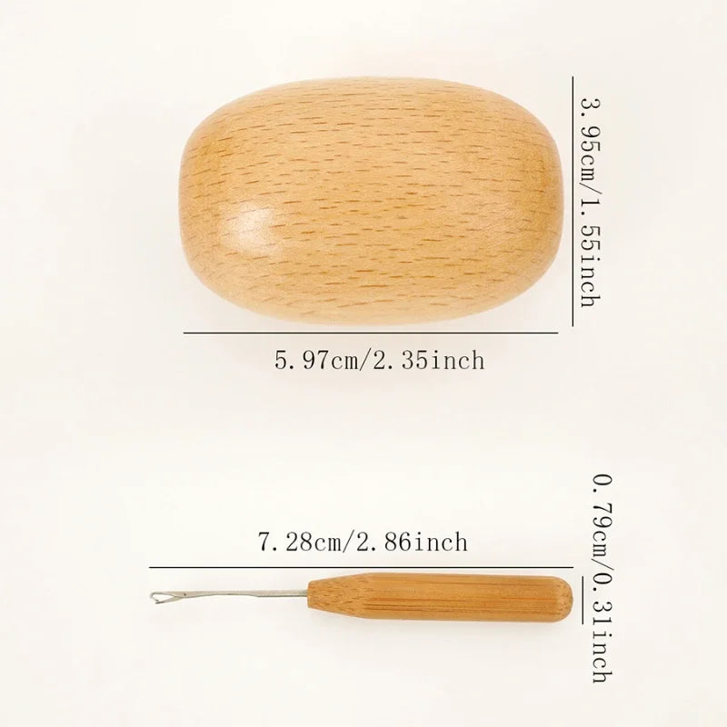 Bamboo Darning Egg – Wooden Mending Tool for Socks & Clothes