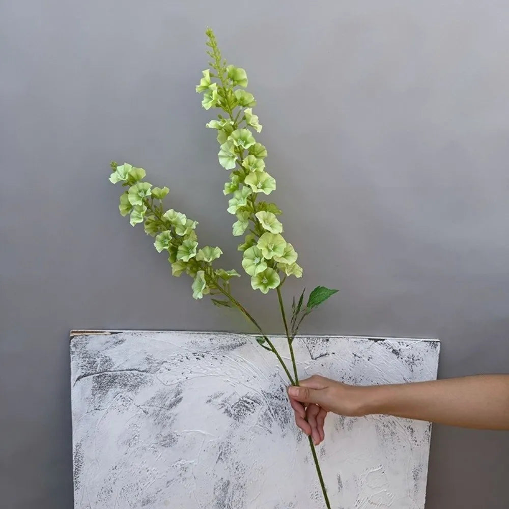 Pink Artificial Larkspur Silk Flowers – 2-Fork Faux Floral Stems