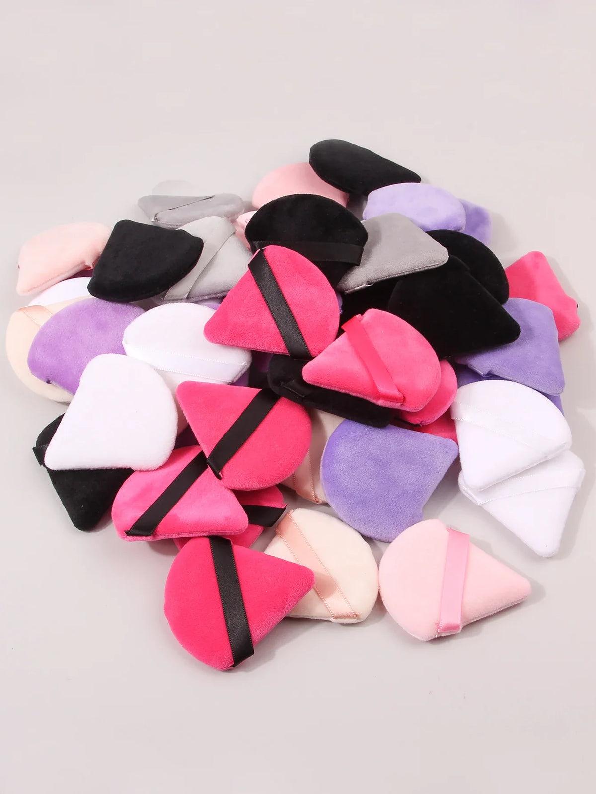 50PCS Triangular Powder Puff Makeup Sponge Set – Multi-Color