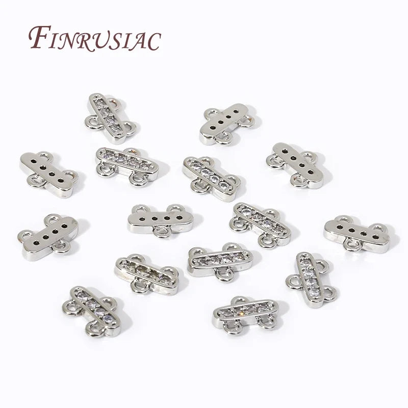 18K Gold Plated Necklace Connector Bar Clasps – 2/3 Strand