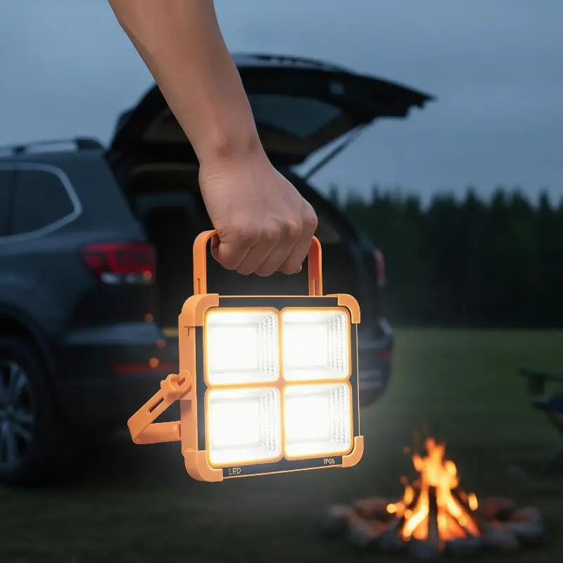 Solar LED Flood Light IP68 Waterproof 25000mAh 5 Modes